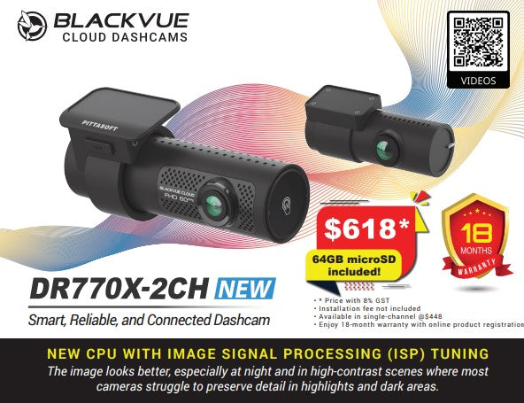 Blackvue DR770X-2CH FHD Front & Back Dashcam
