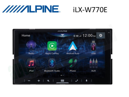 Alpine iLX-W770E 7-inch Car Multimedia Player with Apple CarPlay & Android Auto (Wireless)